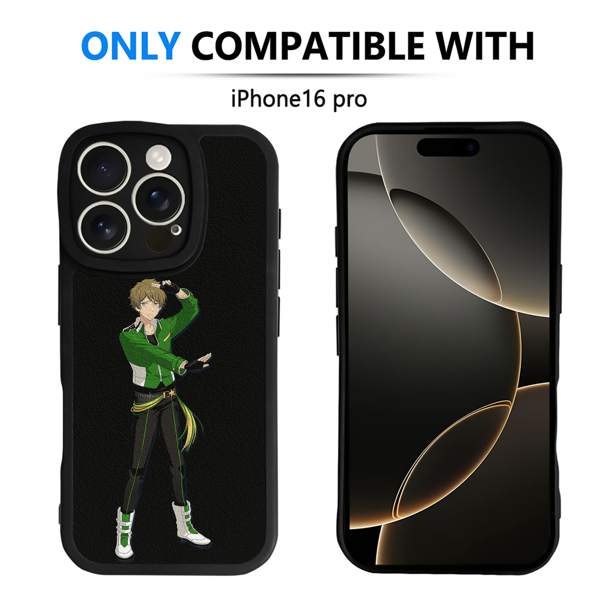（画像用） あんさんぶるスターズ! Ensemble Stars 【iPhone 16シリーズ対応】シリコンスマホケース（レザー調） 材質：シリコン